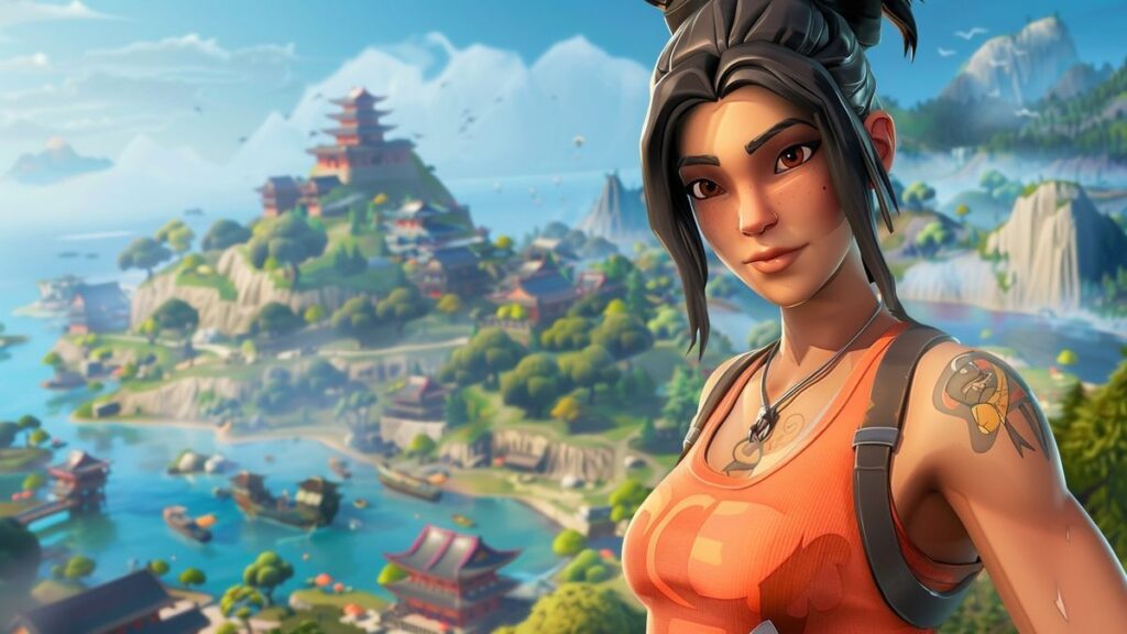 Iconic character skins with dynamic bold colors and motion.